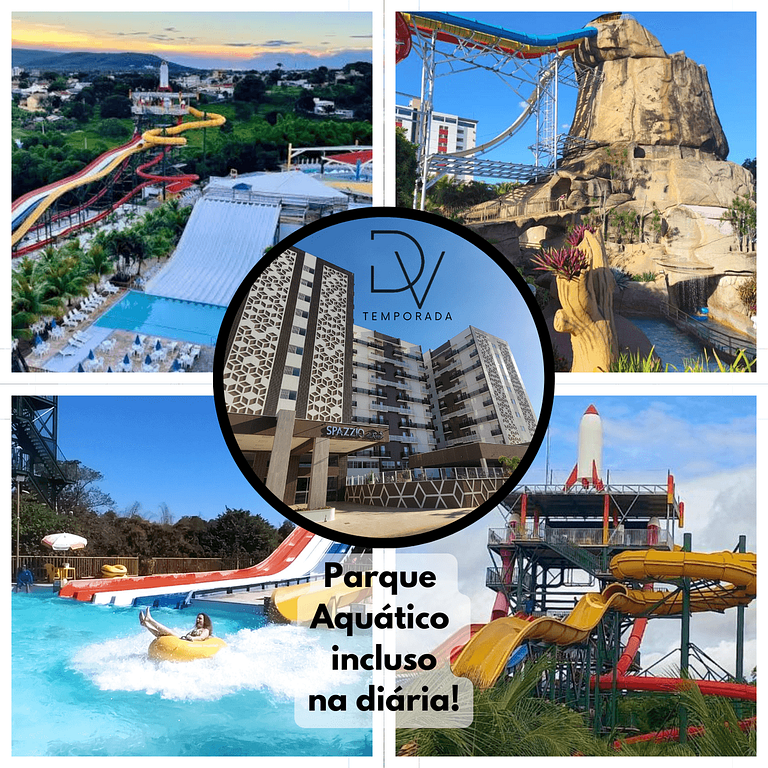 Hotel Spazzio diRoma Com Parque Aquático
